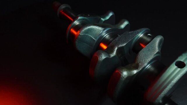 sports car engine repair new crankshaft for turbocharged six-cylinder in-line engine