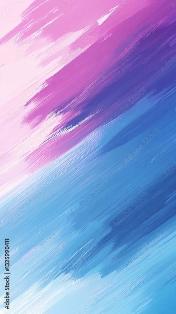 Poster textured gradient background with a smooth transition of pink and blue hues creating a calming aesth