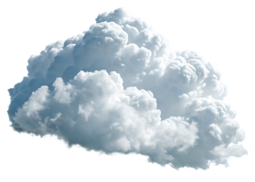blue sky and clouds isolated on white background PNG. GENERATIVE AI