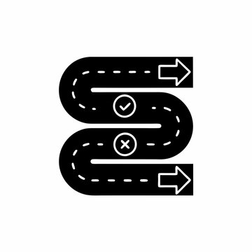 creative details project-roadmap icon vector illustration