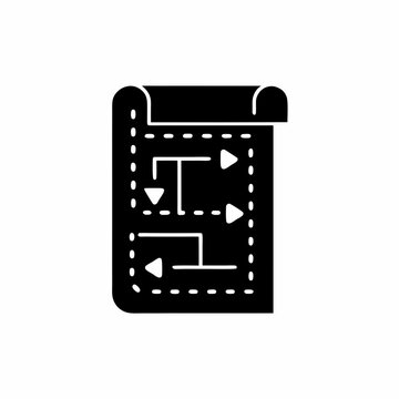 creative details project-roadmap icon vector illustration