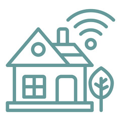 Vector Design Smart House Icon Style