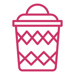 Vector Design Trash Can Icon Style