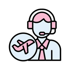 Travel Agent Vector Icon