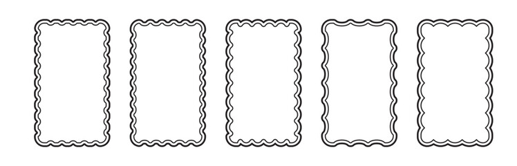 rectangle frames black double edges