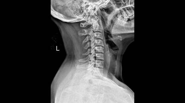 C-Spine Lateral Radiograph Demonstrating Cervical Vertebral Alignment