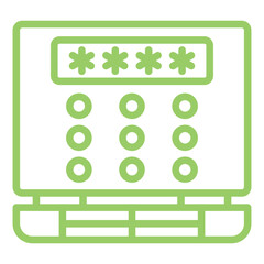 Vector Design Pin Code Icon Style