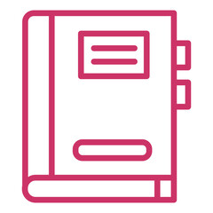 Vector Design Dictionary Icon Style