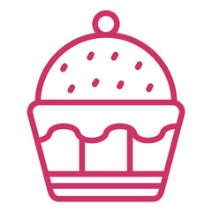 Vector Design Cupcake Icon Style