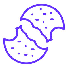 Vector Design Cookie Icon Style