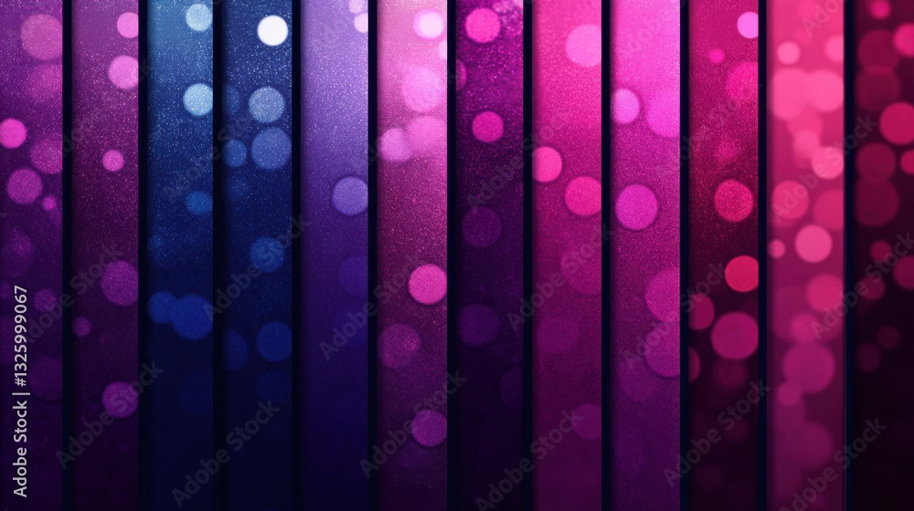 Poster moody gradient from midnight blue to deep purple with soft bokeh effects creating a vibrant backgrou