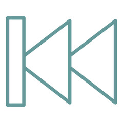 Vector Design Backward Icon Style