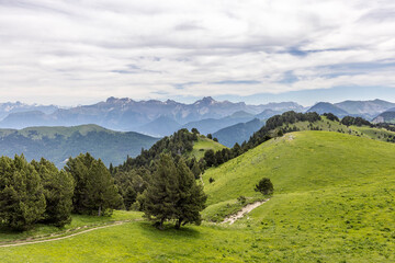 Mountain landscape in the Combeau valley, Vercors, France