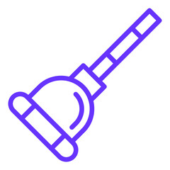 Naklejka premium Plunger Vector Design Icon Style