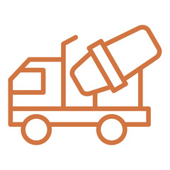 Cement Truck Vector Design Icon Style