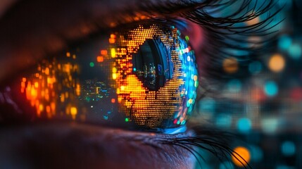 Digital Cityscape in the Eye