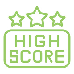 High Score Vector Design Icon Style