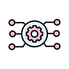Network Configuration Management Vector Icon