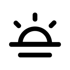 abstract Sun Shape line icon 