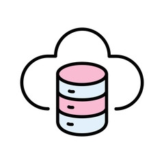Cloud Storage Vector Icon
