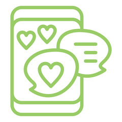 Love Chatroom Vector Design Icon Style