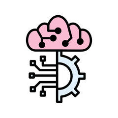 Machine Learning Vector Icon