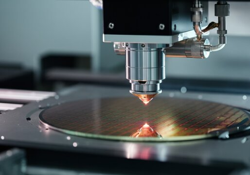 Precision laser cutting technology in a semiconductor manufacturing process