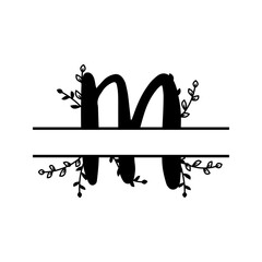 M Letter Monogram