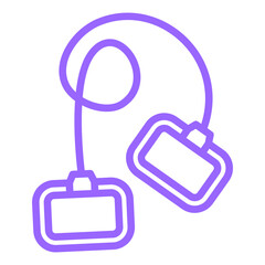 Resistance Bands Vector Design Icon Style