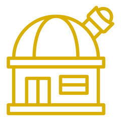Fototapeta premium Observatory Vector Design Icon Style