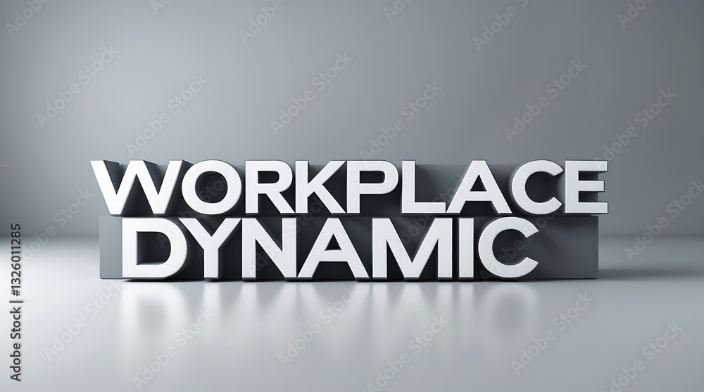 Poster concept of workplace dynamics and collaboration in business settings