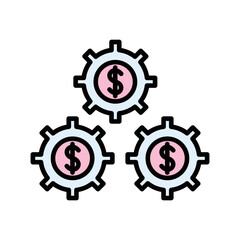 gear icon vector illustration