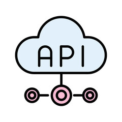 Cloud API Vector Icon