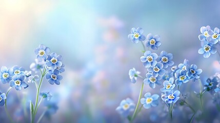 flower, meadow, spring, bloom, floral, wildflower, nature, garden, blossom, blue, field, flora, scenic, petals, landscape, season, natural, outdoor, tranquil, sky, green, sunlight, botany, fresh, deli