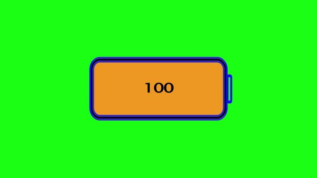 Electric Battery Level Animation &ndash; Charging Status Display