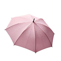 pink umbrella isolated on white background