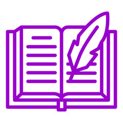 Vector Design History Book Icon Style
