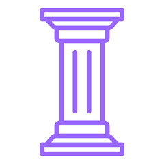 Vector Design Pillar Icon Style