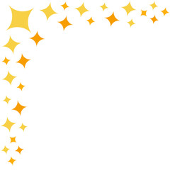 Corner Decoration with Glittering Stars 