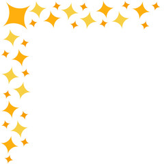 Corner Decoration with Glittering Stars 