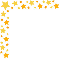 Corner Decoration with Glittering Stars 
