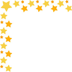 Corner Decoration with Glittering Stars 