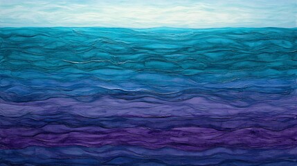 Obraz premium Rippled twilight streaks in aquamarine and shimmering lavender plain background