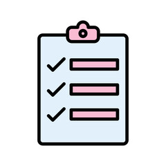 Clipboard Checklist Vector Icon
