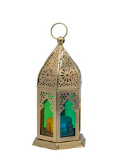 CREATIVE HANDICRAFTS LANTERN. Metallic Decorative Tealight Candle Lantern .
