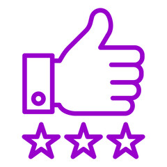 Vector Design Food Review Icon Style