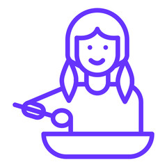 Vector Design Kids Menu Icon Style