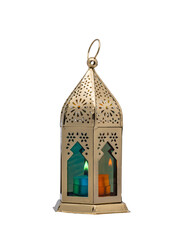 CREATIVE HANDICRAFTS LANTERN. Metallic Decorative Tealight Candle Lantern .
