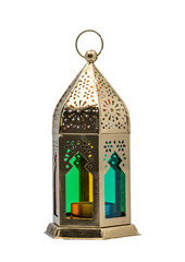CREATIVE HANDICRAFTS LANTERN. Metallic Decorative Tealight Candle Lantern .
