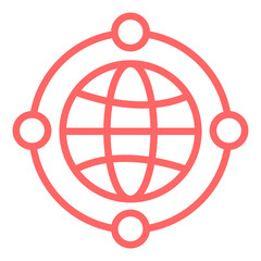 Vector Design Worldwide Network Icon Style